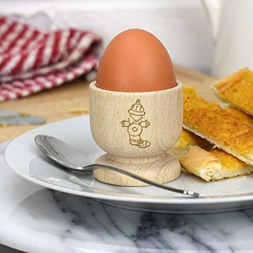 Дървена чаша за яйца Azeeda Преминаващ пожарен кран (EC00023220)