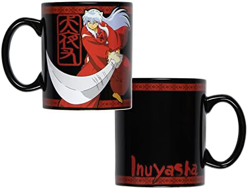 ПРОСТО готино аниме-мърч Inuyasha, 16 грама. Керамични кафеена чаша, чаша за чай