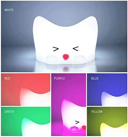 Zanzan Night-Lights лека нощ, акумулаторна сензорна лампа, портативна Дъска Нощна лампа за котки, Интерактивна, персонализирана точка на Време за Детска стая, Баня, спални и