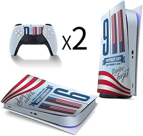911 Patriot Day Пълен Защитен калъф за кожата Дизайн Амбалажна Стикер Стикер е Съвместима с конзолата PS5 Digital
