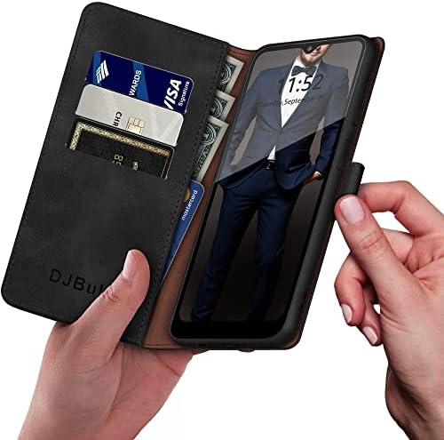 DJBull Чанта-портфейл за Samsung Galaxy A03S с 【RFID заключване】, Държач за кредитни карти, джоб за телефон,