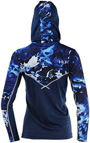 Мъжки hoody HUK Icon X с качулка | UPF 50 + Риза за Риболов с дълъг ръкав