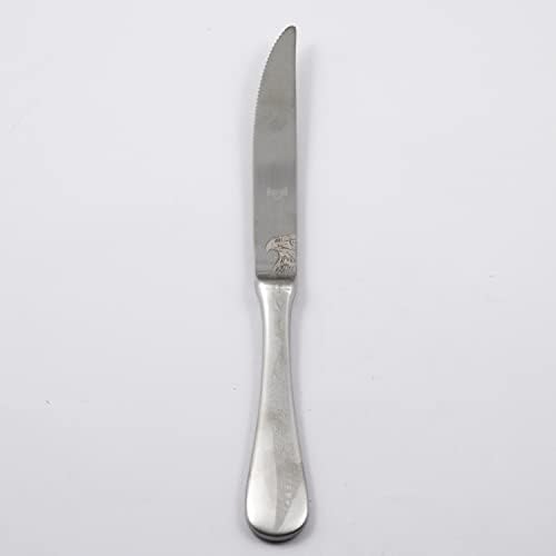 Mepra AZ1033CA1136 Нож за стек с лед за Каччи, [Опаковка от 12 броя], 23,5 см, Покритие от неръждаема стомана,