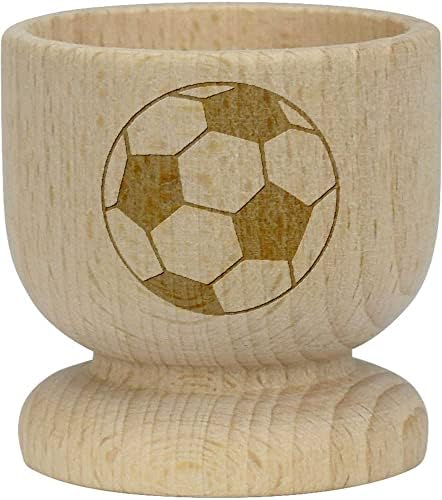 Дървена чаша за яйца Azeeda Футбол (EC00022258)