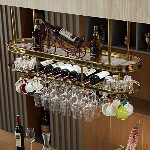 Окачен Държач за Чаши за вино, Вино Багажник, монтиран на Тавана Вино, Стелажи, Съхранение на вино, Чаши за