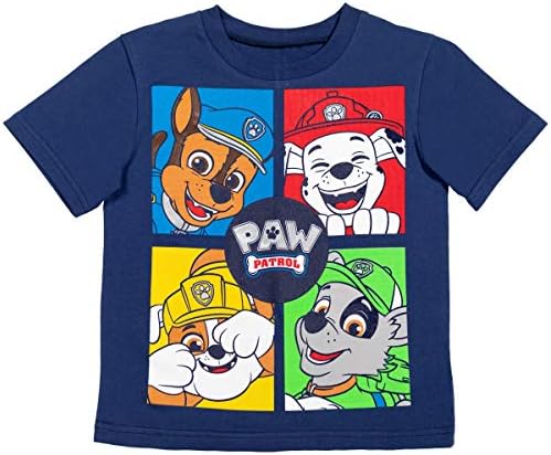 Френски Упорит комплект от 4 тениски и шорти за момчета Патрул лапи От Nickelodeon, Комплект от 4 теми