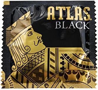 Презерватив с Лубрикант Atlas Black 50 Опаковки