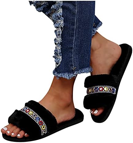 Пухкави Чехли, Дамски Модни Дишащи Дамски Цветни Ежедневни Улични обувки, дамски Чехли от Полипропилен, Дамски