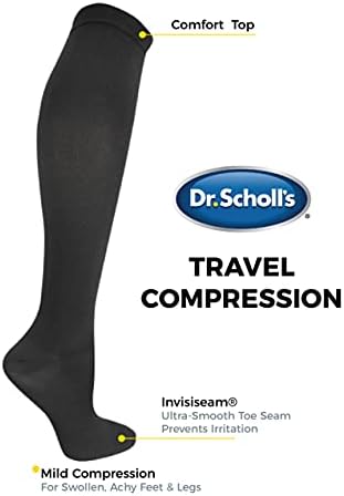 Дамски Степен на Компресия чорапогащи Dr. Scholl's до коляното - 1 и 2 двойки от Опаковки - Голяма комфорт и