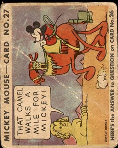 1935 Мики Маус 27 Този камила е Преминал Усилия На ПАНАИРА Мики (пощенска Картичка)