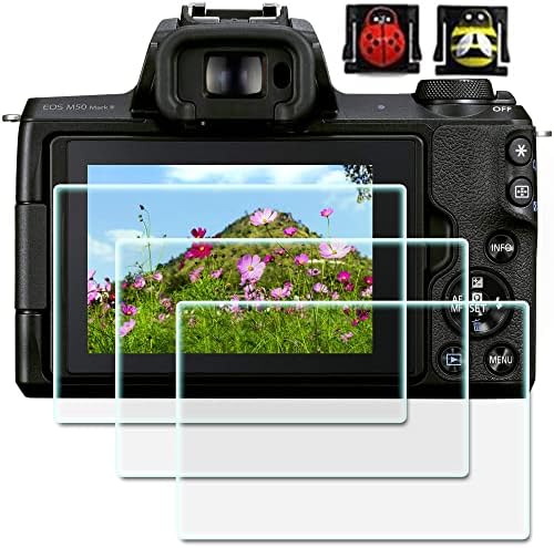 Защитно фолио за екрана ZLMC M50, - рефлексен фотоапарат Canon EOS M50 защитно фолио за LCD екрана M50 (3 опаковки),
