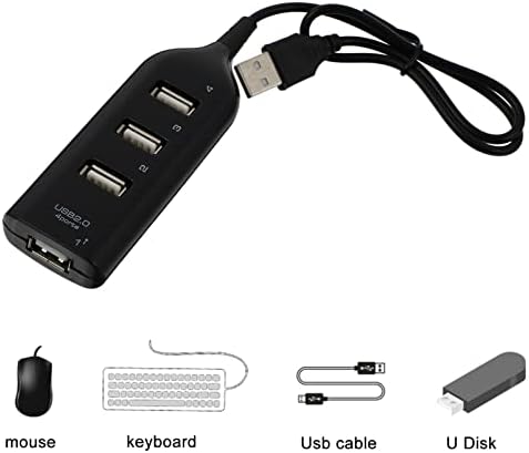 SOLUSTRE USB адаптер A USB Хъб USB 2.0 USB хъб 4 USB 2.0 4-Портов хъб, 4-Портов USB хъб Хъб 4-Портов Хъб USB