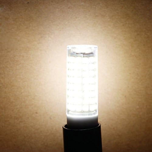Led лампа E11 с регулируема яркост, 8 W (еквивалент на 75 w 100 W халогенни лампи), Основата за мини-sconces свещ, AC110V120V 130V, Дневна светлина 6000 До Полилея, вентилатор на Тавана, Ко?