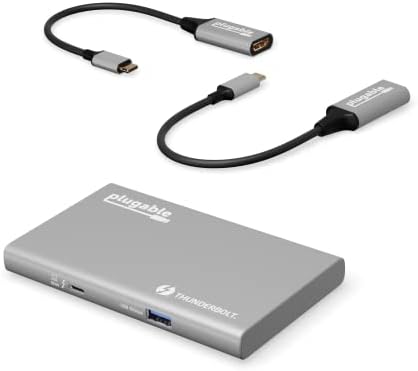Plug hub USB4 с 2 адаптера USB-C до 4K, HDMI, хъб 5-в-1 осигурява зареждане капацитет от 60 Вата, един дисплей