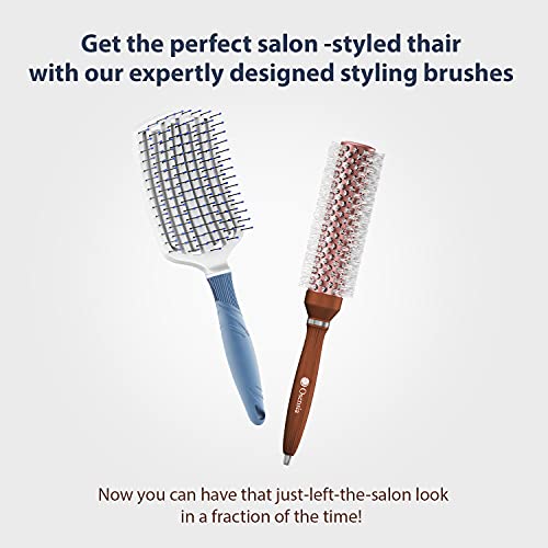 Комплект четки за коса - Кръгла четка за сушене със сешоар – Професионална 1,3-инчов четка за стилизиране и