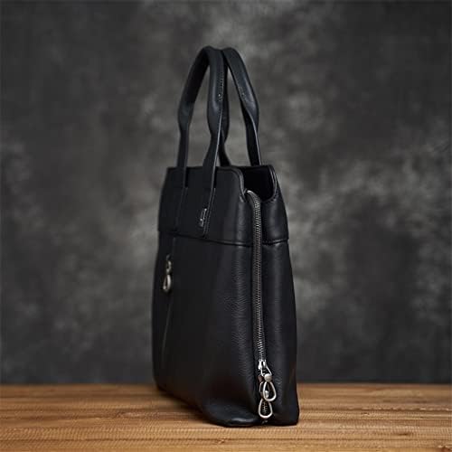 DINGZZ Портфейл От Естествена Кожа, Мъжки чанти, Бизнес Чанта, Мъжки 14-Инчови Чанта през рамо За Лаптоп, Мъжки
