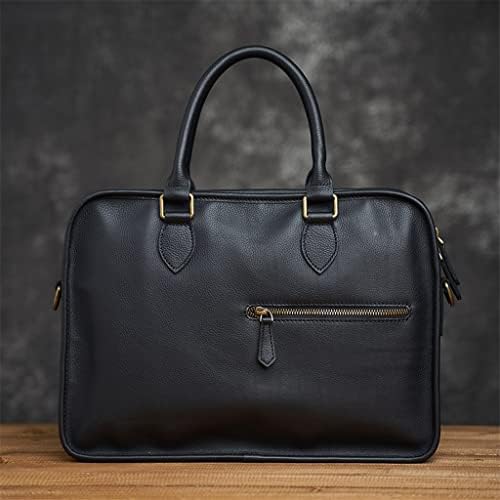 HOUKAI Чанта от естествена кожа, Мъжки портфейл, Офис чанти за Мъже, Мъжки чанти и калъфи за лаптоп, мъжки портфейл,