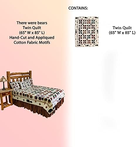 Одеяло с двойни мечета (65 Wx85 L), блокове от памучен плат, ръчно изработени и в стил мозайка