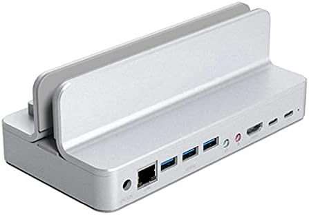MBBJM C USB Hub с Регулируема Стойка-Държач Type C за да се свържете с USB3.0 RJ-45 PD Dock-Съвместим Адаптер-Сплитер