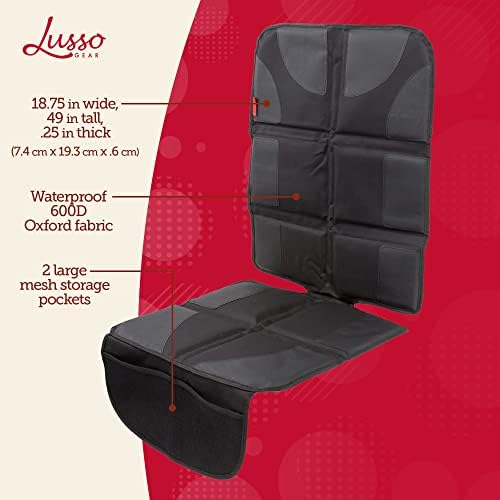 Защитно фолио за автомобилни седалки Lusso Gear Value Twin Pack, Дебела подложка, 2 Етажа джоб за съхранение,