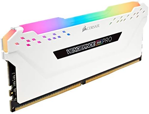 Настолна памет CORSAIR Vengeance RGB PRO 32gb (2x16 GB) DDR4 2666 (PC4-21300) C16 – Бял