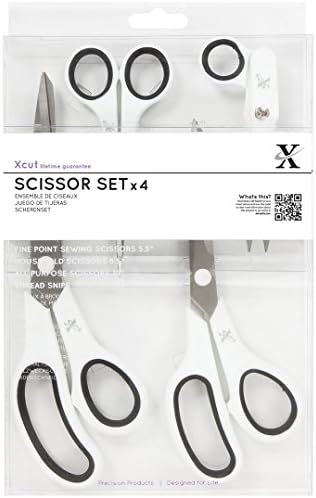 комплект ножици docrafts XC255207 Xcut, 4 опаковки