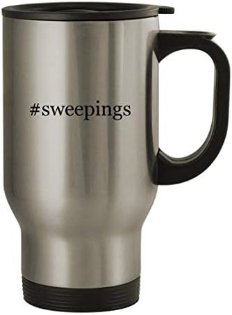 Подарък дрънкулки sweepings - Пътна Чаша от Неръждаема Стомана с тегло 14 грама, сребрист