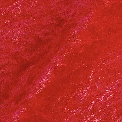 Не мнущаяся ръчна еластична тъкан от полиестер Panne Velvet цвят MYA RED, двор - 10015