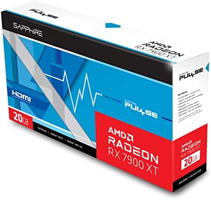 Детска видео карта Sapphire 11323-02-20G Pulse AMD Radeon RX 7900 XT с 20 GB GDDR6, AMD RDNA 3