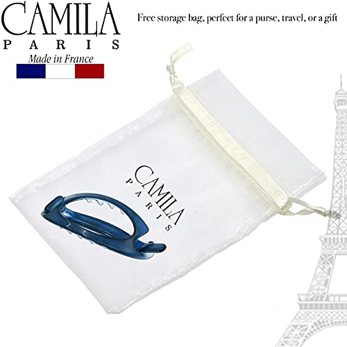 Camila Paris CP3116 Френска Шнола за коса, гъвкав държач за опашката, Без метални части, Щипки за коса със силен