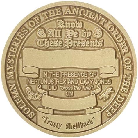 Монета на повикване Надежден защитник на ВМС на Сащ, Преминаване на Черта.