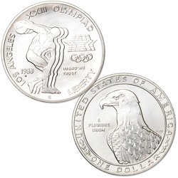Носителка на сребърен олимпийски долар Проба 1983 г.