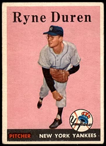 1958 Topps 296 Райн Daren Ню Йорк Янкис (Бейзболна картичка) ДОБРИ Янкис