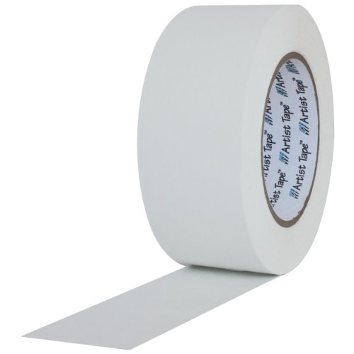 ProTapes Artist Лента Хартиена дъска за печат на плоски корицата или Конзола на лентата, дължина 60 ярда х широчина 1/4 инча, бяла (опаковка от 144 броя)