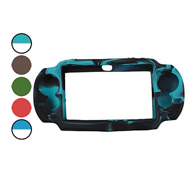 Двоен защитен силиконов калъф NingB за PS Vita (различни на цвят), зелено