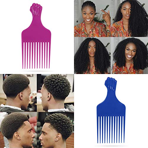 Гребен за избор на косата LEADUWAY, Вдигни за коса в стил афро, Пластмасови Вдигни за коса в стил Афро 6,5 см