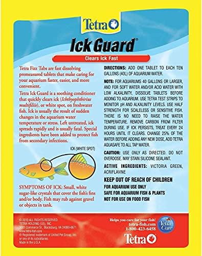 Хапчета Tetra Ick Guard - най-малко 24 таблетки (3 опаковки по 8 таблетки в опаковка)
