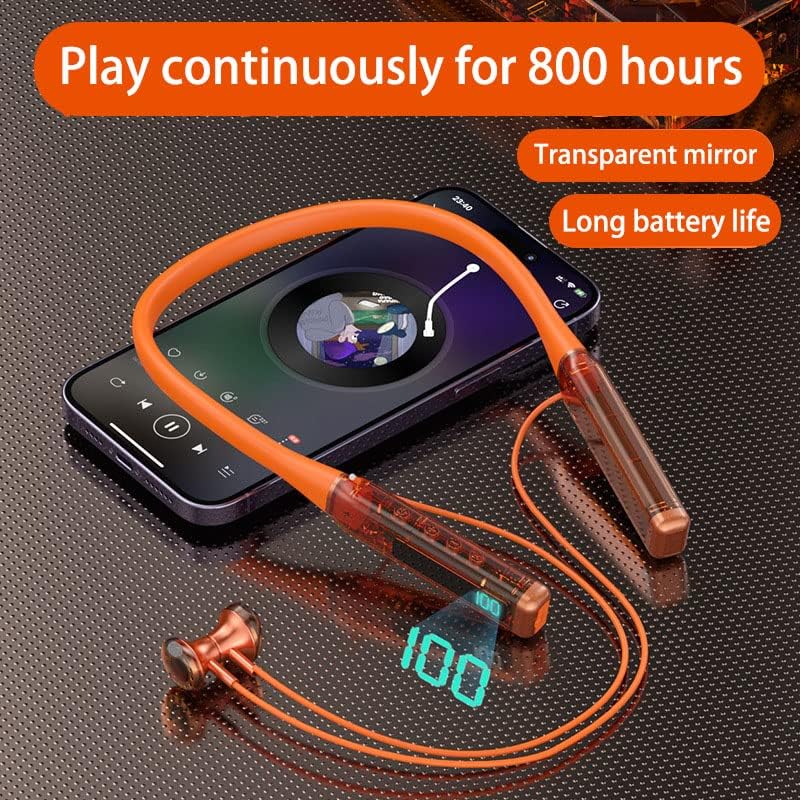 Bluetooth слушалки с шейным каишка, Led Дигитален дисплей, Безжична Bluetooth Слушалка с Шейным Каишка, Спортни