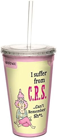 Добре дошли чашка без дърво, 16 Унции, с двойни стени, с соломинкой за Еднократна употреба, Aunty Acid CRS -