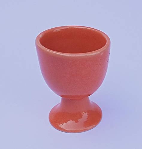 Поставка за яйца рохко | колекция от Керамични чаши за яйца | Керамична Поставка За яйца Керамични подаръчен комплект на Housewarming от 4 теми (в Оранжево)