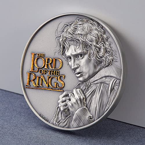 2022 Модерна Възпоменателна монета PowerCoin Властелинът на Пръстените 2 Грама Сребърна монета 10$ Острови Кук
