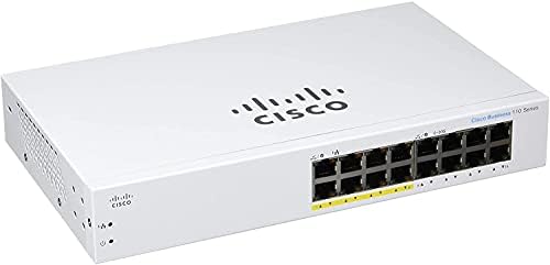 Unmanaged switch Cisco Business CBS110-16PP, 16-port GE и unmanaged switch CBS110-16T-D | 16-port GE | Защита