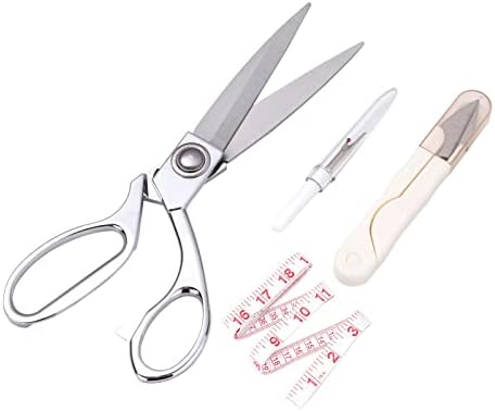 Ножица за плат Wild & Bold Универсални 8 Сребърни Шевни Ножици Професионални ножици Заредете с Сверхострым острие