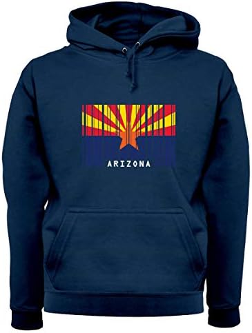 Флаг на Аризона в стил Баркод - Hoody Премиум-клас Унисекс / Топ с качулка