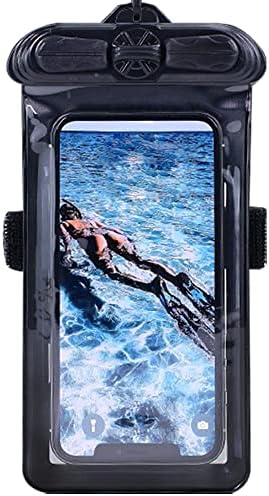 Калъф за телефон Vaxson Черно, Съвместим с водоустойчив калъф realme 9 5G Dry Bag [Без защитно фолио за екрана]