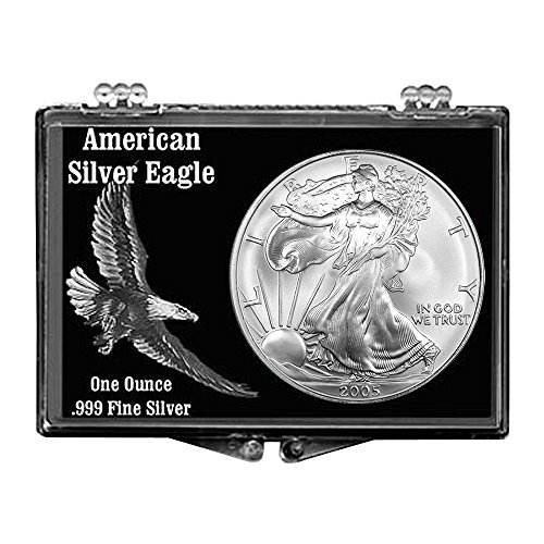 2005 Сребърен Орел С Притежателя на Black Eagle Snaplock и За 1 долар, Диамант, Без Циркулация на