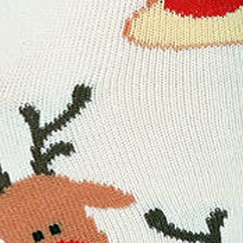 Коледни Чорапи за мъже и Жени, Сладки Нови Удобни Памучни Чорапи с Цветни Принтом, Празнични Коледни Чорапи за Екипажа, Подаръци за Жени