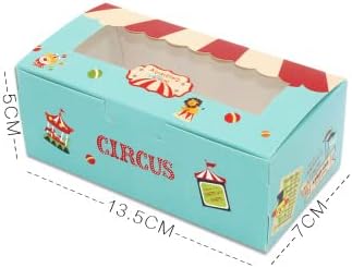 Crysdaralovebi 10шт Цирк Хартиена Кутия за Торта Сладък Животни Бисквитки, Кифла, Опаковки за печене на Кексчета,