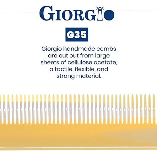 Имат Гребен Giorgio G35 ръчно изработени с фини зъби за мъже, четка за коса-Преси за коса за Ежедневна грижа, стилизиране на косата, Мустаците и Брадата за мъже, жени и дец