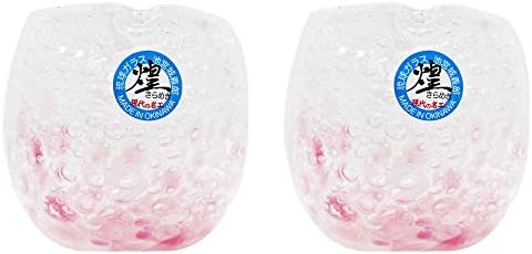 Чаша Kirakobo Сърце Goui Cup (розова) с мехурчета с диаметър 4 см, 2 броя